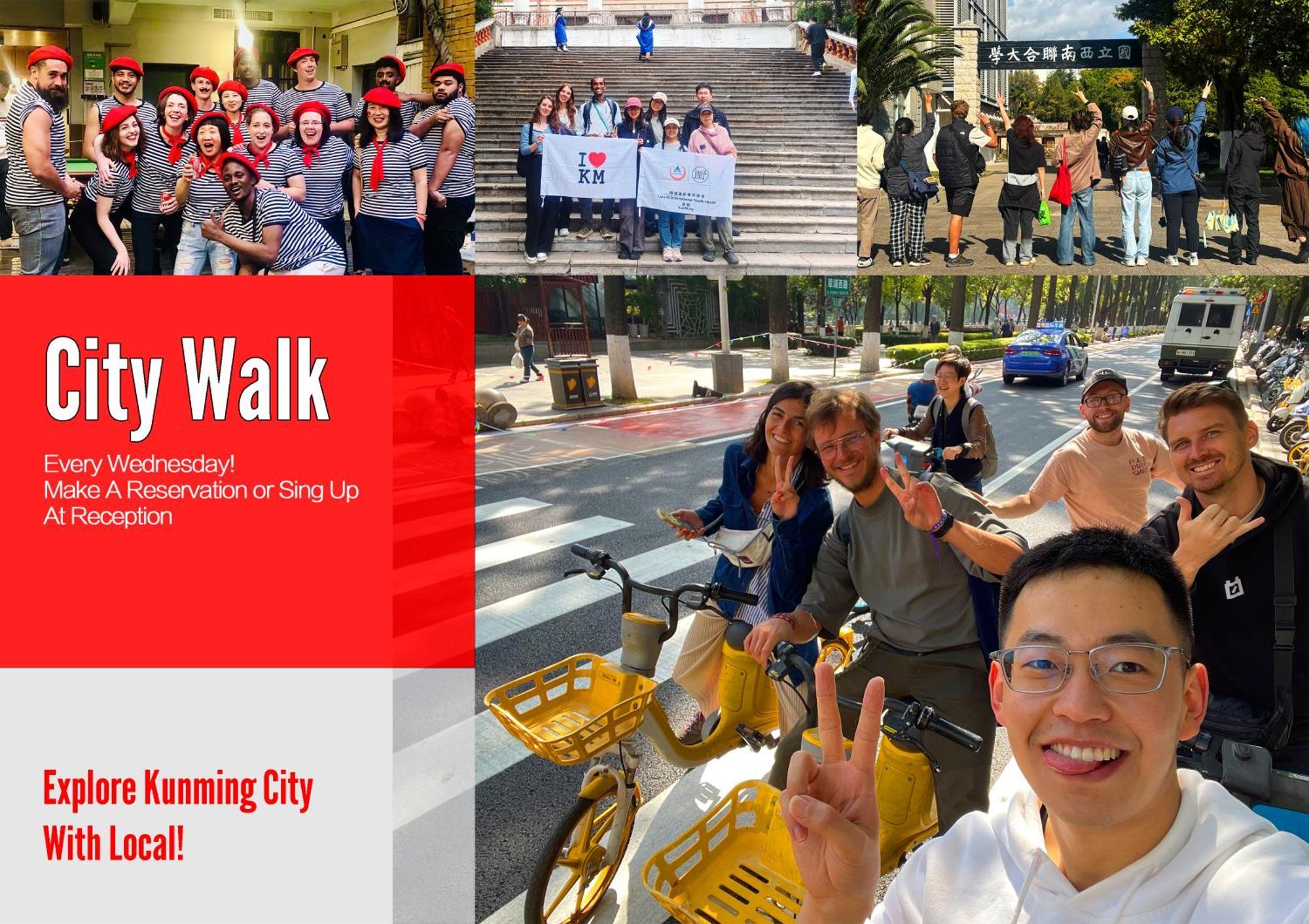 The Cloudland International Youth Hostel Close To The City Center,10 Min Walks To The Subway, Close To The Night Market, Old Street, Green Lake, English-Speaking Service, Free Activity Convenient Payment And Visa Cards Are Accepted Kunming Luaran gambar